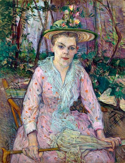 Femme avec une ombrelle, 1889 - Henri de Toulouse Lautrec