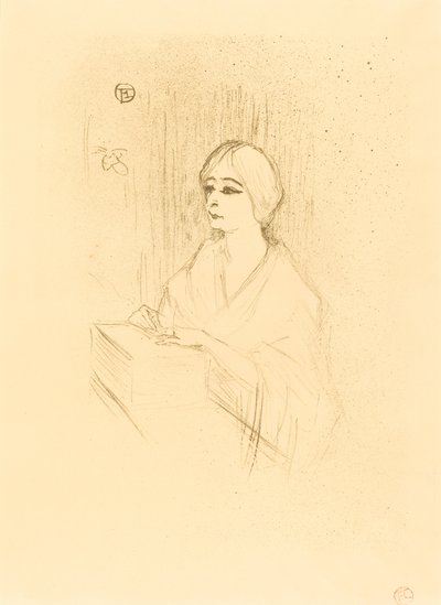 Yahne dans sa loge - Henri de Toulouse Lautrec