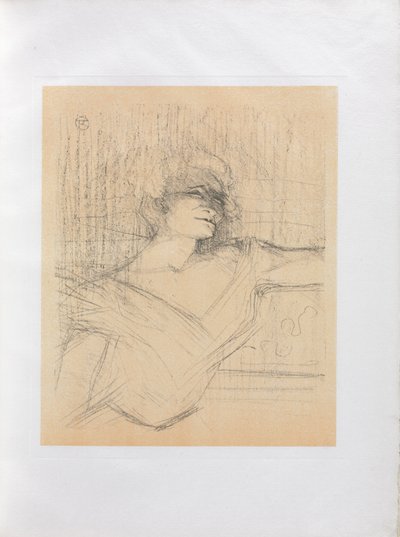 Yvette Guilbert-Série anglaise: Dans la glu - Henri de Toulouse Lautrec
