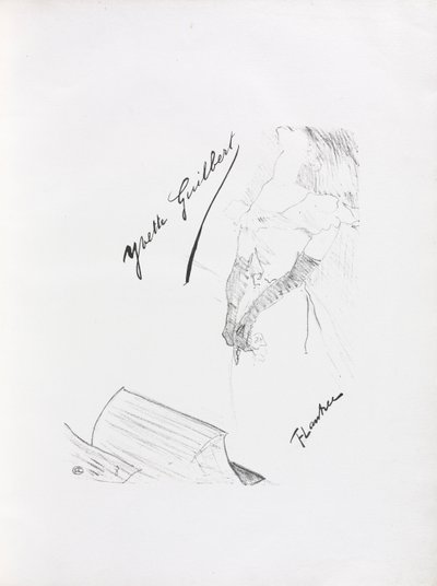 Yvette Guilbert - Série anglaise : Frontispice, 1898 - Henri de Toulouse Lautrec