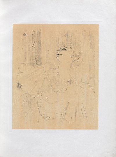 Yvette Guilbert-Série anglaise : Menilmontant de Bruant, 1898 - Henri de Toulouse Lautrec