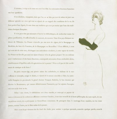 Yvette Guilbert-Série Française : No. 10, 1894 - Henri de Toulouse Lautrec