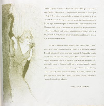 Yvette Guilbert-Série Française : No. 16, 1894 - Henri de Toulouse Lautrec