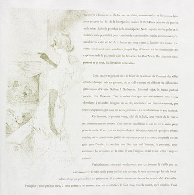Yvette Guilbert-Série Française : No. 6, 1894 - Henri de Toulouse Lautrec