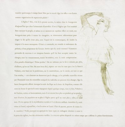 Yvette Guilbert-Série française : No. 7, 1894 - Henri de Toulouse Lautrec