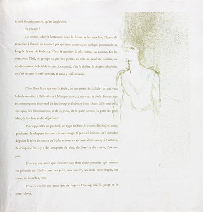 Yvette Guilbert-Série française : n°9, 1894 - Henri de Toulouse Lautrec