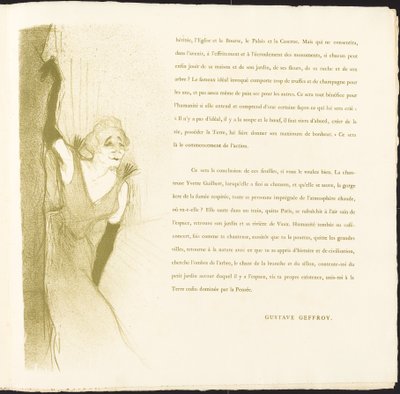 Yvette Guilbert - Henri de Toulouse Lautrec