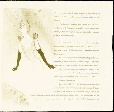 Yvette Guilbert - Henri de Toulouse Lautrec