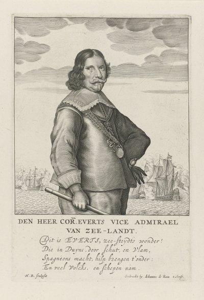 Portrait de Cornelis Evertsen - Henrick Rochuszn van Dagen
