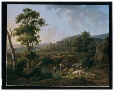 Une paire de paysages - Henricus Josephus Antoniessen