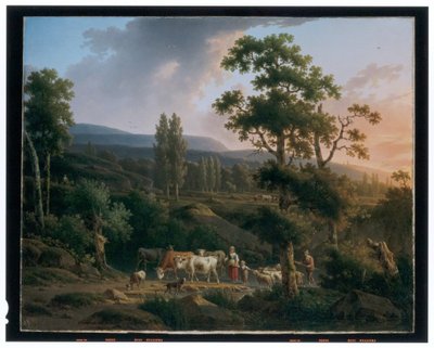 Une paire de paysages - Henricus Josephus Antoniessen