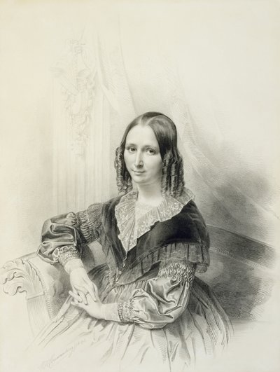 Portrait de Suzanne Herckenrath, 1843 - Henricus Wilhelmus Couwenberg