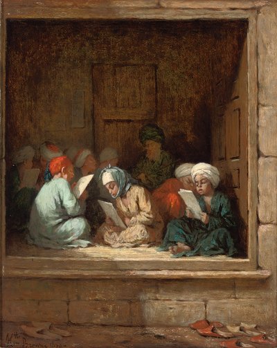 Une salle de classe turque, 1870 - Henriette Browne