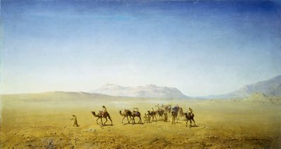 Une caravane arabe dans le désert - Henrik Ankarcrona