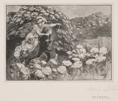 Illustration de H. C. Andersen : "La Mère Sureau" - Henrik Arnold Hamilkar Sørensen
