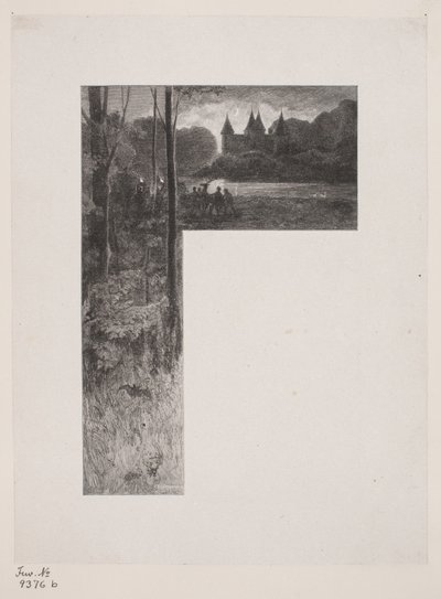 Danois : Illustration pour Christian Winther, "The Flight of the Deer" (Le vol du cerf) - Henrik Bornemann