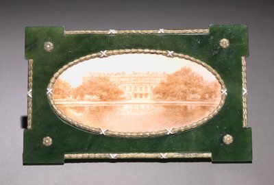 Miniature encadrée de Hampton Court, firme de Peter Carl Fabergé - Henrik Wigstrom