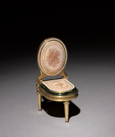 Bidet miniature, firme de Peter Carl Fabergé - Henrik Immanuel Wigström