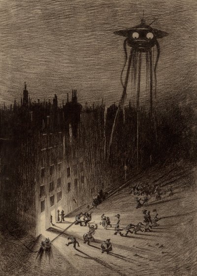 Martien observant une foule ivre - Henrique Alvim Correa