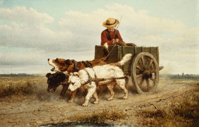Le Chariot à chien - Henriëtte Ronner Knip