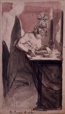 Une courtisane à sa coiffeuse - Johann Heinrich Füssli