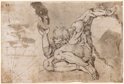 Prométhée (nu masculin avec 5 points donnés) - Henry (1741 1825) Fuseli