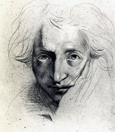 Étude pour un autoportrait - Johann Heinrich Füssli