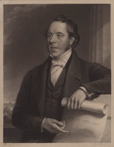 William Knibb, missionnaire baptiste anglais en Jamaïque et abolitionniste (gravure) - Henry (after) Room