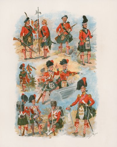 42e Royal Highlanders The Black Watch (chromolithographie) - Henry A. Payne