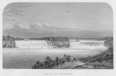 Chutes du Niagara, milieu du 19e siècle - Henry Adlard