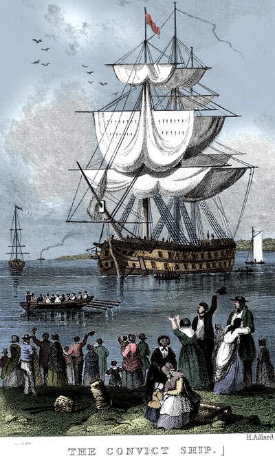 Le Navire des Forçats, vers 1820 - Henry Adlard