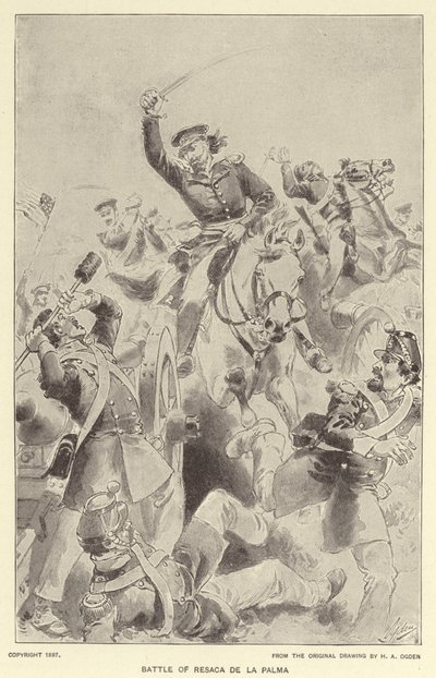 Bataille de Resaca de la Palma - Henry Alexander (after) Ogden