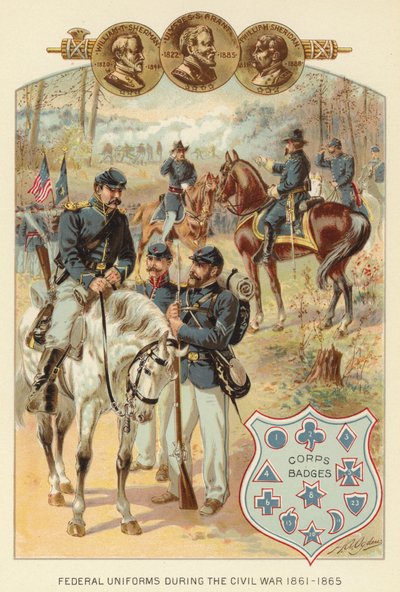 Uniformes fédéraux pendant la guerre civile 1861-1865 - Henry Alexander (after) Ogden