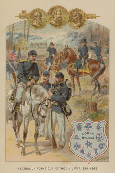 Uniformes fédéraux de la guerre civile américaine - Henry Alexander (after) Ogden