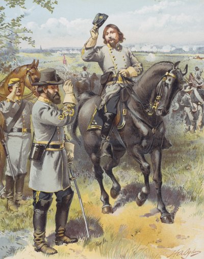 Le général Pickett recevant l