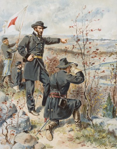 Le général Sherman à Kenesaw Mountain pendant la bataille de Allatoona Pass, 4 octobre - Henry Alexander (after) Ogden