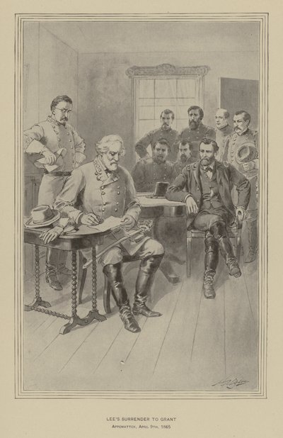 Reddition de Lee à Grant, Appomattox, Virginie, 9 avril 1865 - Henry Alexander (after) Ogden