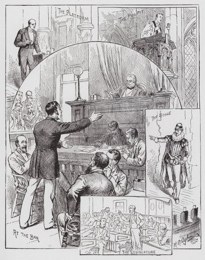 Oratoire et déclamation - Henry Alexander (after) Ogden