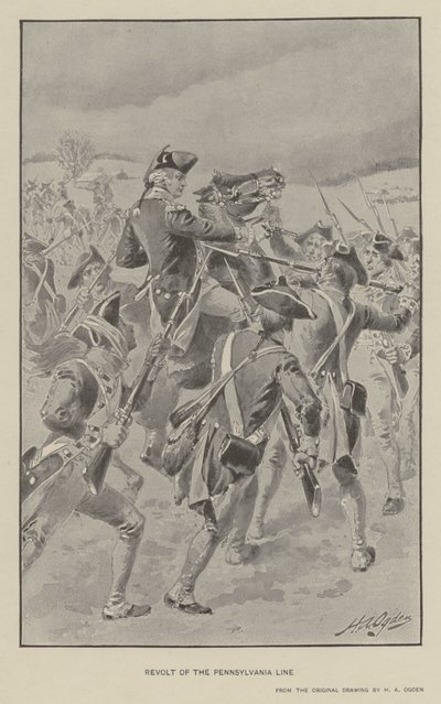 Révolte de la ligne de Pennsylvanie (lithographie) - Henry Alexander (after) Ogden