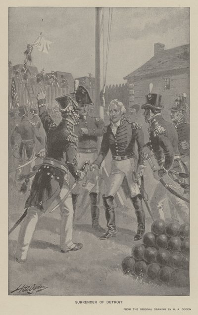 Reddition de Détroit - Henry Alexander (after) Ogden