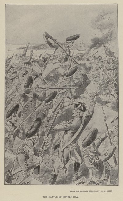 La bataille de Bunker Hill - Henry Alexander (after) Ogden