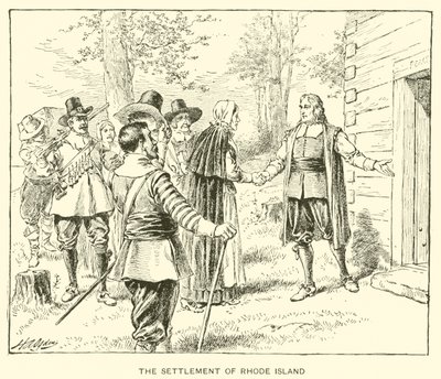 La colonisation de Rhode Island - Henry Alexander (after) Ogden