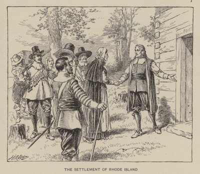 La colonisation de Rhode Island - Henry Alexander (after) Ogden