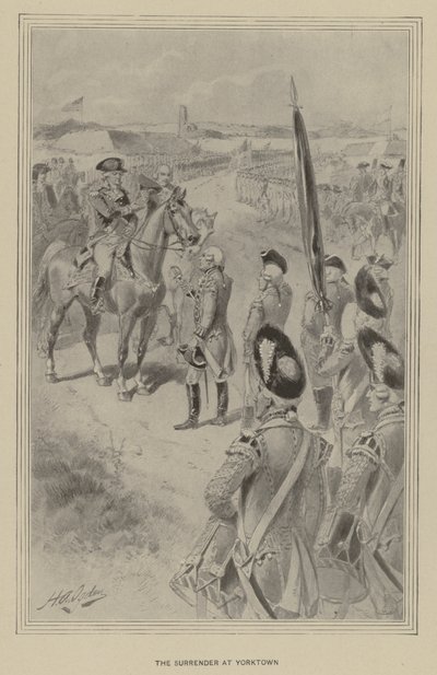 La reddition à Yorktown - Henry Alexander (after) Ogden