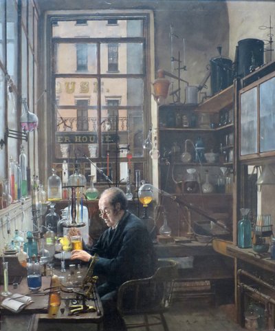 Dans le laboratoire par Henry Alexander, vers 1885-87 - Henry Alexander