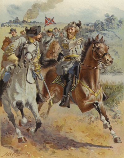 Raid du général J E B Stuart autour de McClellan, juin 1862 - Henry Alexander Ogden