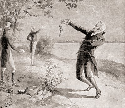 Le duel Burr-Hamilton le 11 juillet 1804, tiré de L