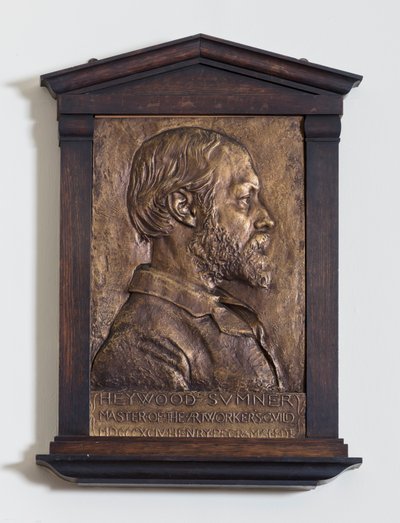 Plaque représentant Heywood Sumner, Designer - Henry Alfred Pegram