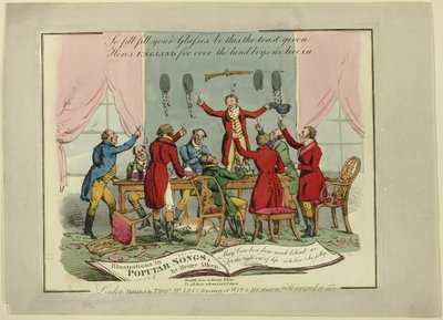 Plaque des illustrations aux chansons populaires - Henry Alken