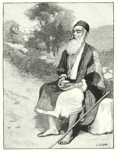 Un mendiant aveugle près de Jérusalem - Henry Andrew Harper